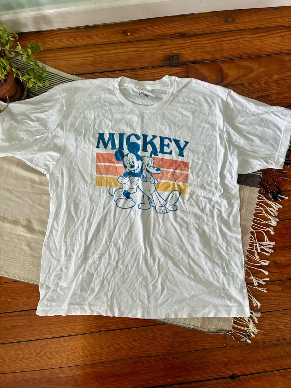 Mickey Mouse and Pluto Retro T Shirt
